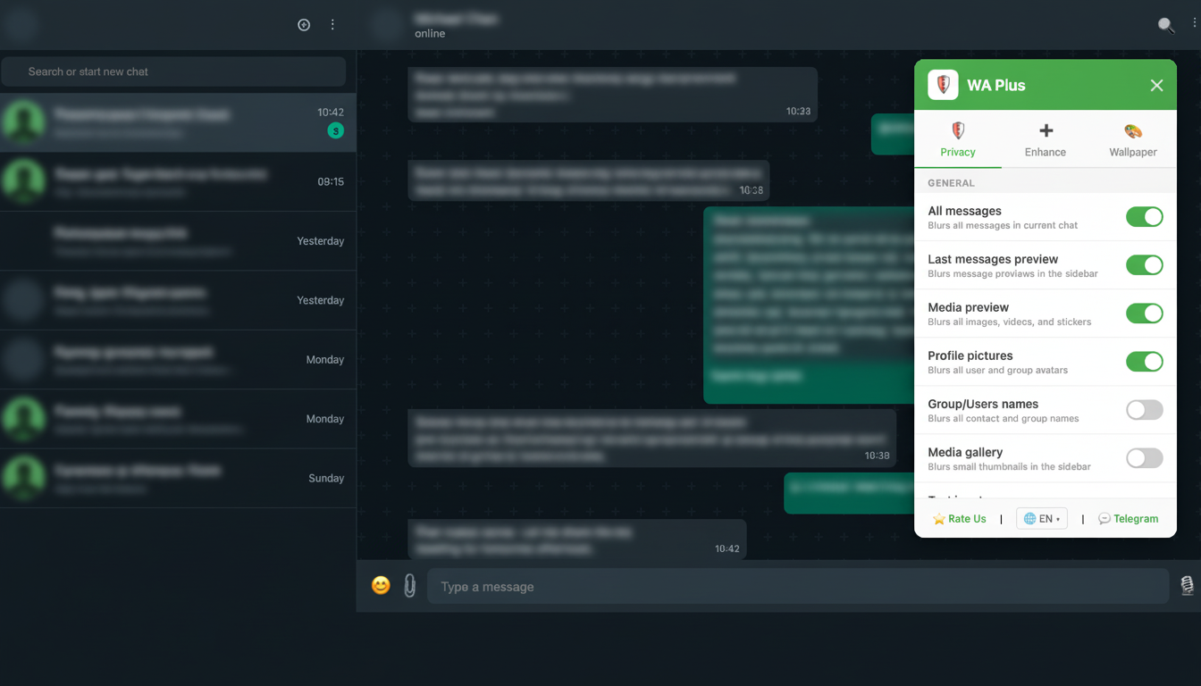 Privacy features preview